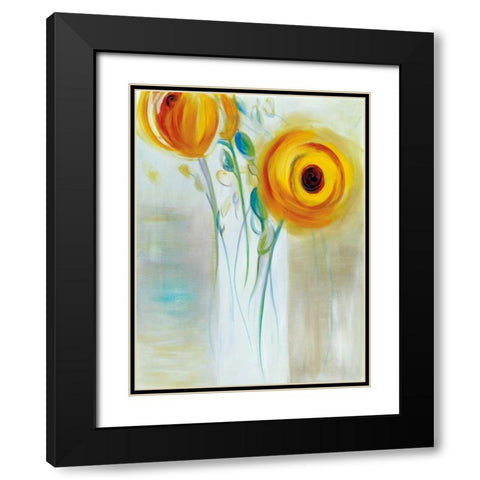Movimento Black Modern Wood Framed Art Print with Double Matting by Parker, Karen Lorena