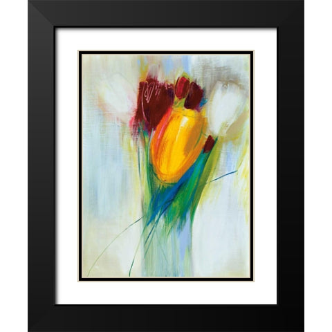 Ovazione Black Modern Wood Framed Art Print with Double Matting by Parker, Karen Lorena