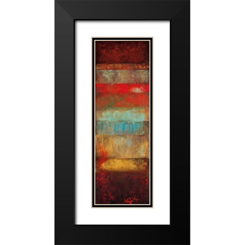 Bora Black Modern Wood Framed Art Print with Double Matting by Emet, Angelina