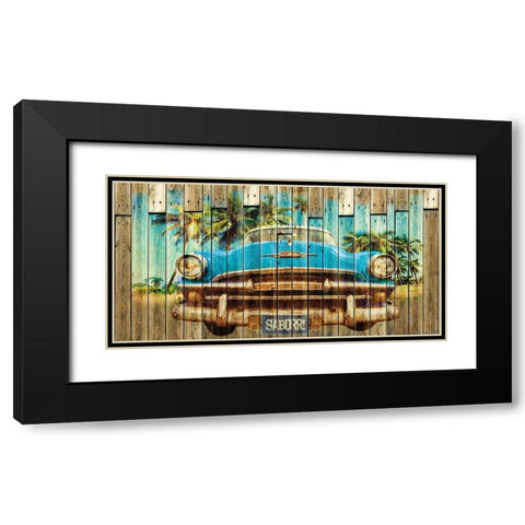 Sabor Black Modern Wood Framed Art Print with Double Matting by Sola, Bresso