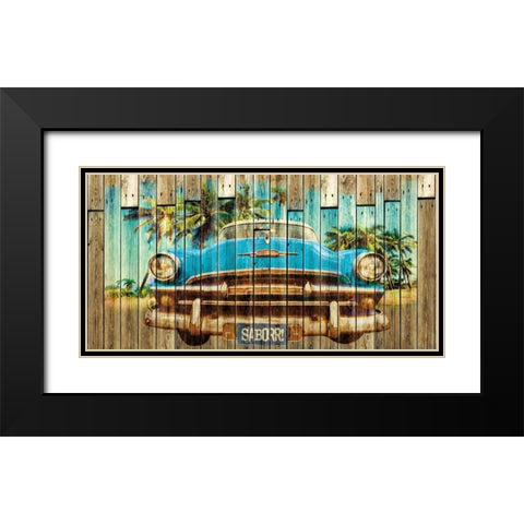 Sabor Black Modern Wood Framed Art Print with Double Matting by Sola, Bresso