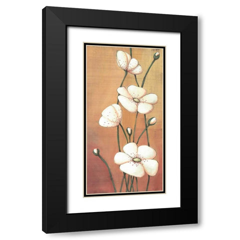 Shimmer II Black Modern Wood Framed Art Print with Double Matting by Codo, Ella