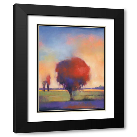Stranger In Town Black Modern Wood Framed Art Print with Double Matting by Anderson, Paul