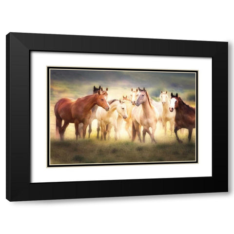 Dance Class Black Modern Wood Framed Art Print with Double Matting by Caro, Wendy