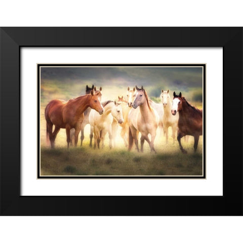 Dance Class Black Modern Wood Framed Art Print with Double Matting by Caro, Wendy