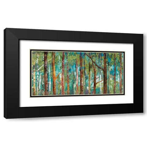 Woodland Black Modern Wood Framed Art Print with Double Matting by Gold, Caroline