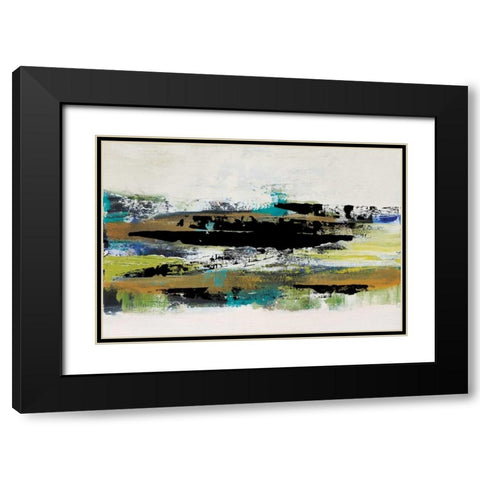 Black and White  Black Modern Wood Framed Art Print with Double Matting by Barnes, Natasha