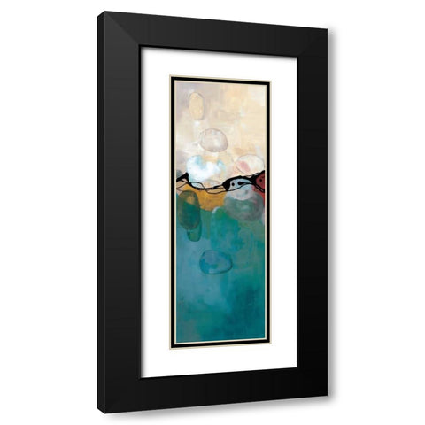 Retro Jewels I Black Modern Wood Framed Art Print with Double Matting by Maitland, Laurie