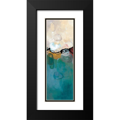 Retro Jewels I Black Modern Wood Framed Art Print with Double Matting by Maitland, Laurie