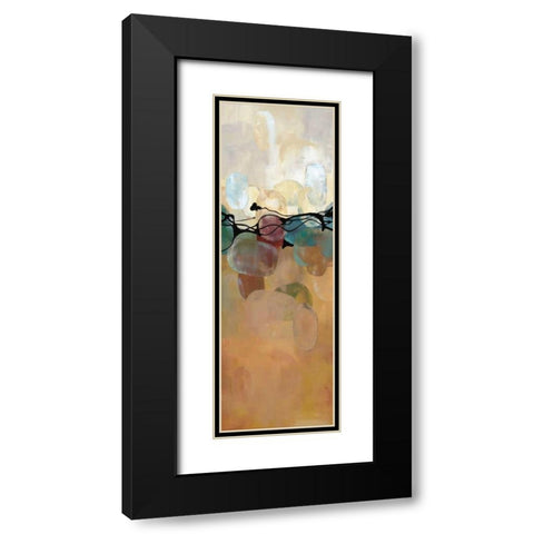 Retro Jewels III Black Modern Wood Framed Art Print with Double Matting by Maitland, Laurie