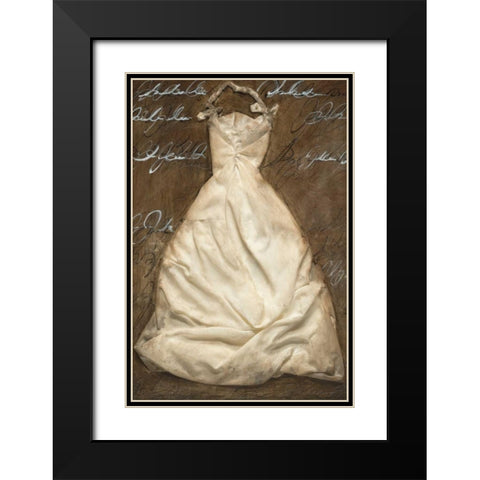 Pretty n Chique II Black Modern Wood Framed Art Print with Double Matting by MARIA