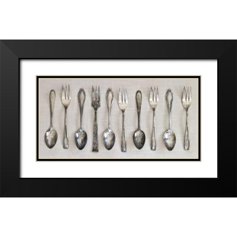 Antique Collection II Black Modern Wood Framed Art Print with Double Matting by Frank, Assaf