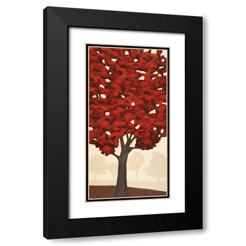 Autumns Glory I Black Modern Wood Framed Art Print with Double Matting by Anderson, Jocelyn