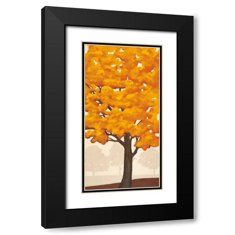 Autumns Glory II Black Modern Wood Framed Art Print with Double Matting by Anderson, Jocelyn