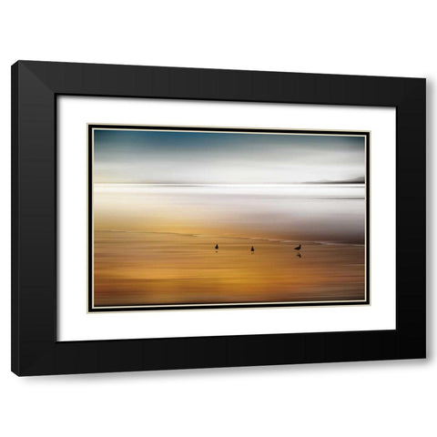 Quiet Invitation Black Modern Wood Framed Art Print with Double Matting by Pelkey, Marvin