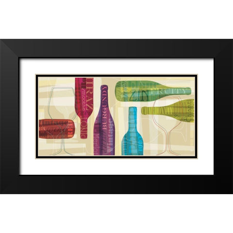 All Bottled Up Black Modern Wood Framed Art Print with Double Matting by Venter, Tandi