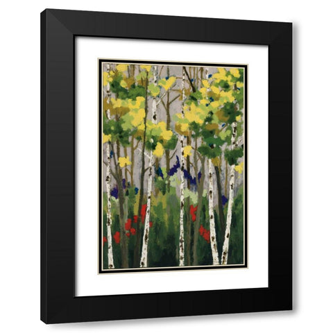 Whispering  Black Modern Wood Framed Art Print with Double Matting by Vindedzis, Rita