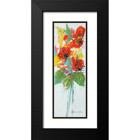 Sensations II Black Modern Wood Framed Art Print with Double Matting by Barnes, Natasha