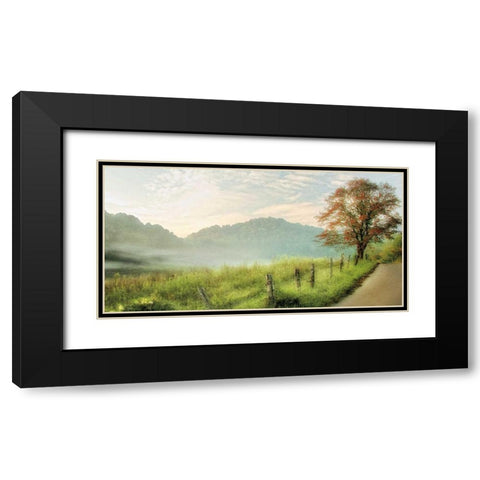 Autumns Aproach Black Modern Wood Framed Art Print with Double Matting by Burt, D.