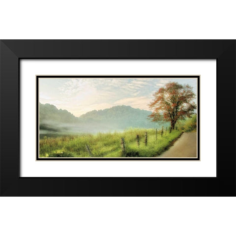 Autumns Aproach Black Modern Wood Framed Art Print with Double Matting by Burt, D.