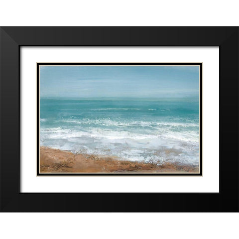 Hazy Days Black Modern Wood Framed Art Print with Double Matting by Gold, Caroline