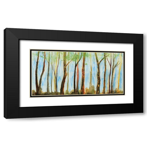 The Breeze Black Modern Wood Framed Art Print with Double Matting by Fontaine, Stephanie