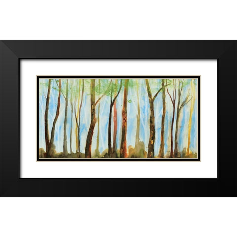 The Breeze Black Modern Wood Framed Art Print with Double Matting by Fontaine, Stephanie