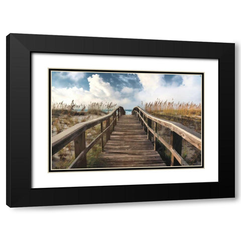 Path To Paradise Black Modern Wood Framed Art Print with Double Matting by Cahill, Michael