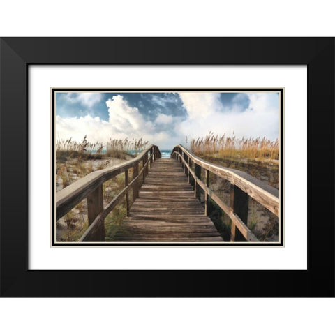 Path To Paradise Black Modern Wood Framed Art Print with Double Matting by Cahill, Michael