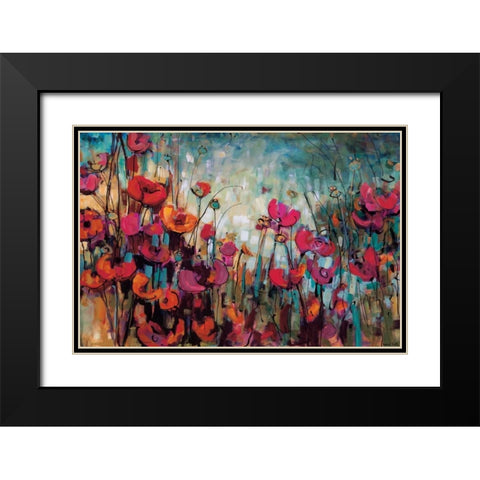 Emmie Lou Black Modern Wood Framed Art Print with Double Matting by Heath, Crystal