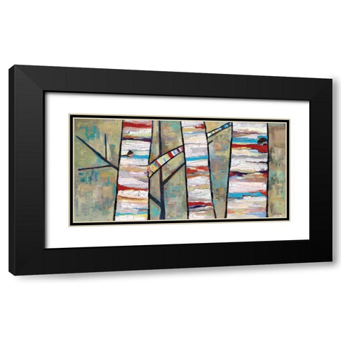 Converse Black Modern Wood Framed Art Print with Double Matting by Swider, Staci