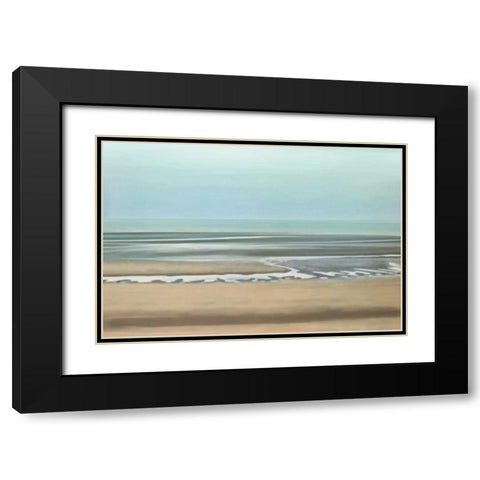 Seaside Black Modern Wood Framed Art Print with Double Matting by Venter, Tandi