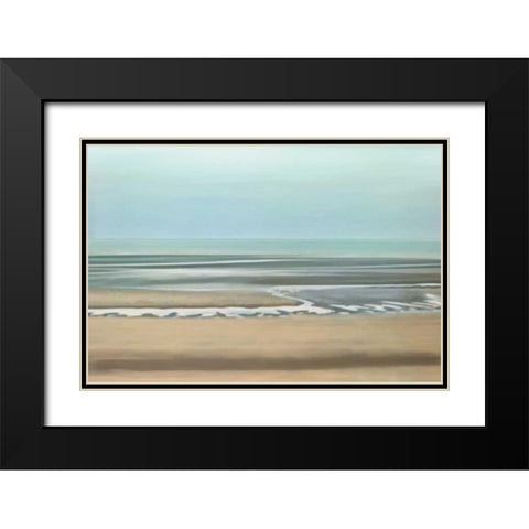 Seaside Black Modern Wood Framed Art Print with Double Matting by Venter, Tandi