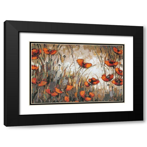Madeline Black Modern Wood Framed Art Print with Double Matting by Heath, Crystal