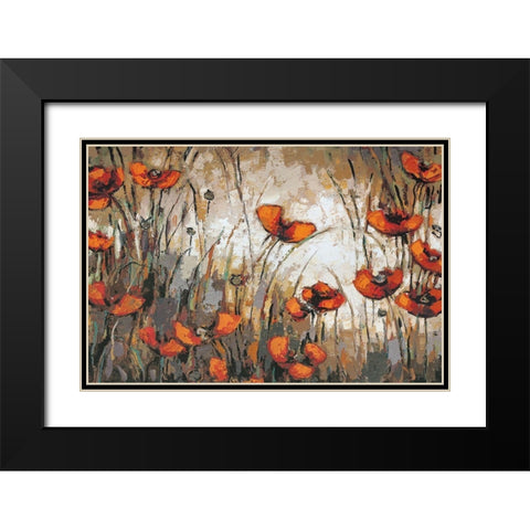 Madeline Black Modern Wood Framed Art Print with Double Matting by Heath, Crystal