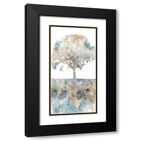 Water Tree I Black Modern Wood Framed Art Print with Double Matting by Fontaine, Stephane