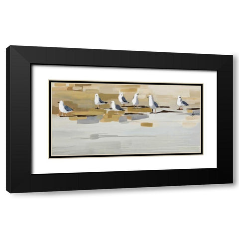 Late Afternoon Gathering Â  Black Modern Wood Framed Art Print with Double Matting by Maritz, Angela