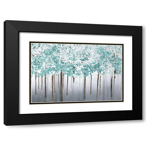 Into the Woods Black Modern Wood Framed Art Print with Double Matting by Pelkey, Marvin