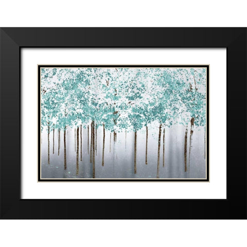 Into the Woods Black Modern Wood Framed Art Print with Double Matting by Pelkey, Marvin