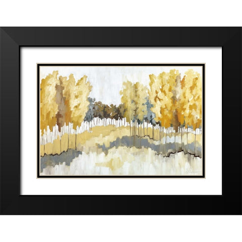Grasslands Black Modern Wood Framed Art Print with Double Matting by Ellens, Jacqueline