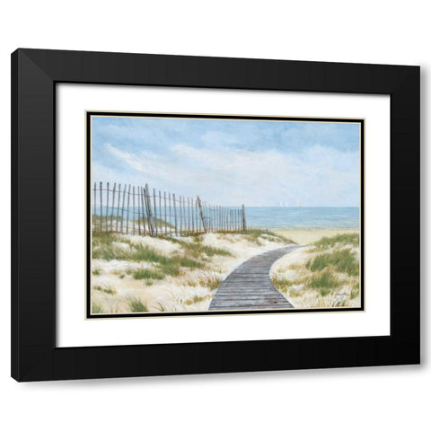 Breezing Up Black Modern Wood Framed Art Print with Double Matting by Fisk, Arnie