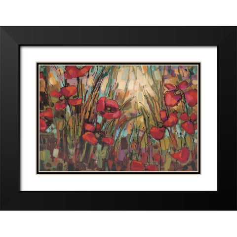 Opal Black Modern Wood Framed Art Print with Double Matting by Heath, Crystal