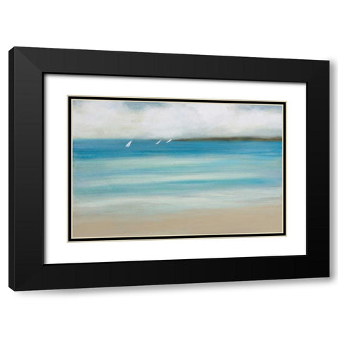 Catching the Breeze Black Modern Wood Framed Art Print with Double Matting by Vindedzis, Rita