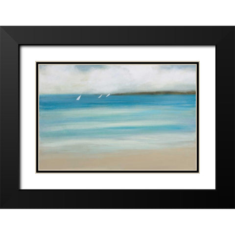 Catching the Breeze Black Modern Wood Framed Art Print with Double Matting by Vindedzis, Rita