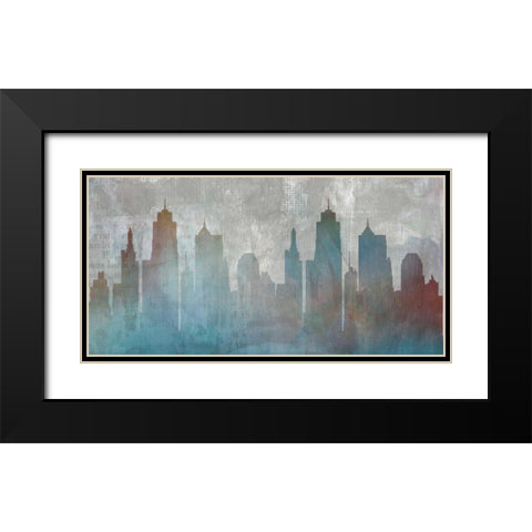 Urban Reflections Black Modern Wood Framed Art Print with Double Matting by Duncan-He, Louis
