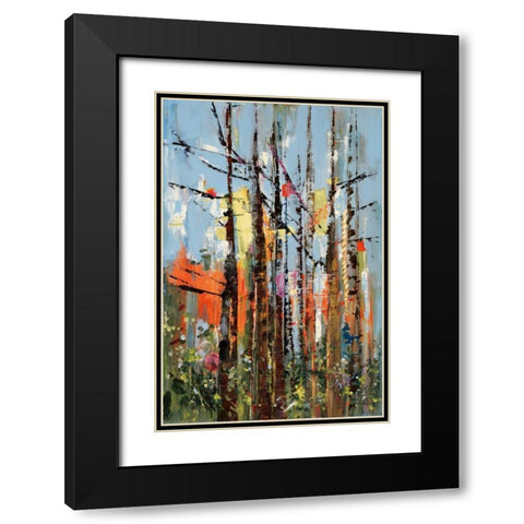 Eclectic Forest Black Modern Wood Framed Art Print with Double Matting by Meyers, Rebecca