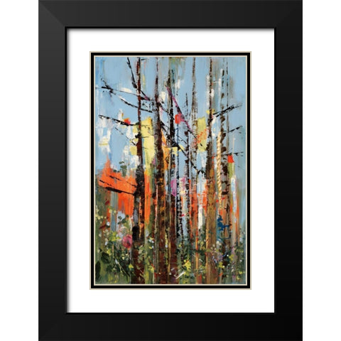 Eclectic Forest Black Modern Wood Framed Art Print with Double Matting by Meyers, Rebecca