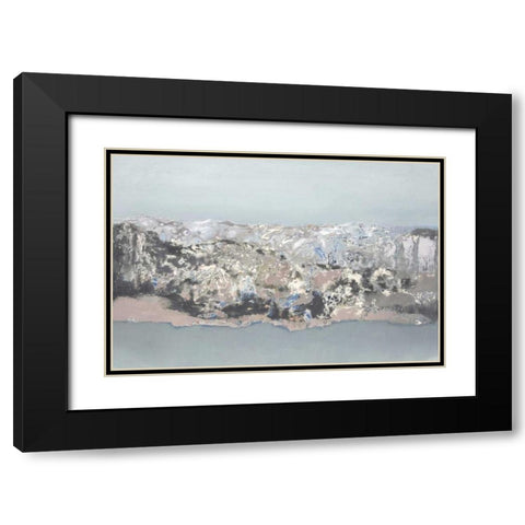 Terrain Black Modern Wood Framed Art Print with Double Matting by Gold, Caroline