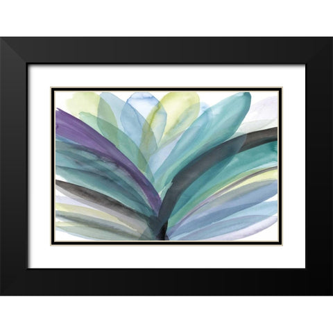 Blooming Glory Black Modern Wood Framed Art Print with Double Matting by Meyers, Rebecca