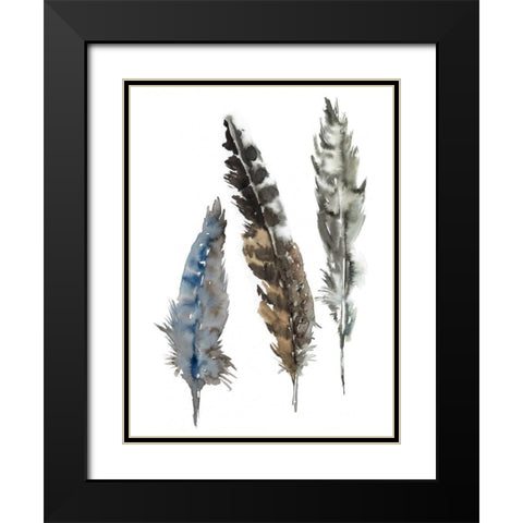 A Light Touch II Black Modern Wood Framed Art Print with Double Matting by Meyers, Rebecca